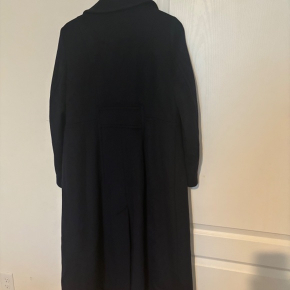 Navy Anne Klein Maxi coat - Picture 2 of 5